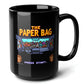 The Paper Bag Black Mug (15oz) - things a gamer needs-15oz-