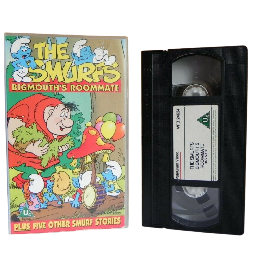 The Smurfs: Bigmouth's Roommate - Animated - Adventures - Children's - Pal VHS-