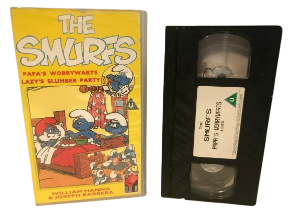 The Smurfs: Papa's Worrywarts [Hanna-Barbera] Animated - Children's - Pal VHS-