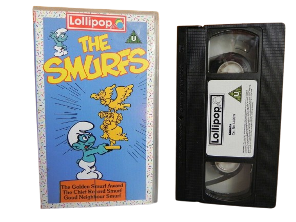 Lollipop Video: The Golden Smurf Award - Animated Children's (80's Retro) - Pal VHS-