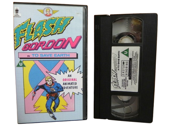 Flash Gordon - To Save Earth - An Original Animated Adventure - Kids - Pal VHS-