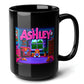 ASHLEY Black Mug, (15oz) - personalized name sake presents for Ashley-15oz-