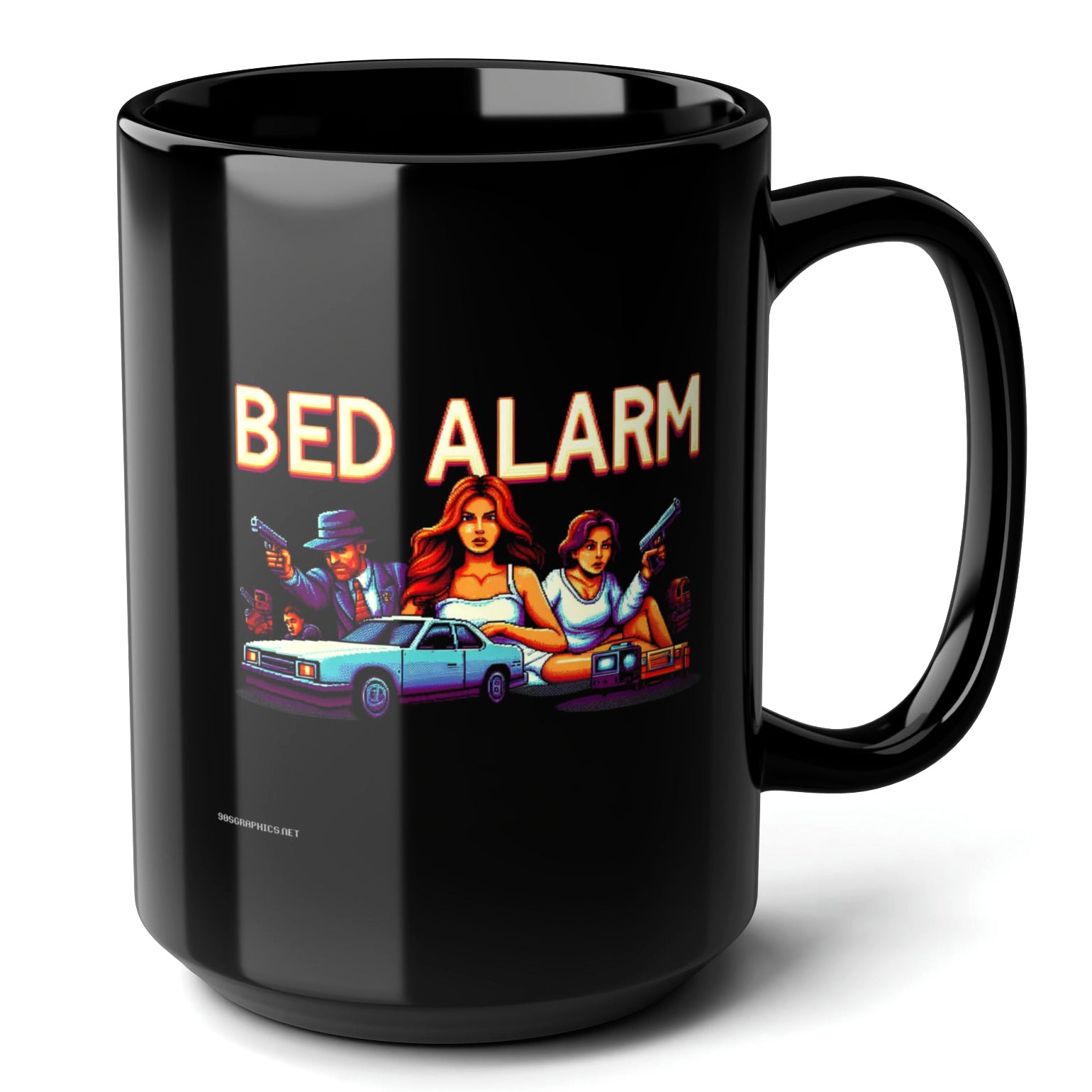 Bed Alarm Black Mug (15oz) - gift ideas for gamers-15oz-