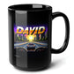 DAVID Black Mug, (15oz) - personalized gifts for David-15oz-