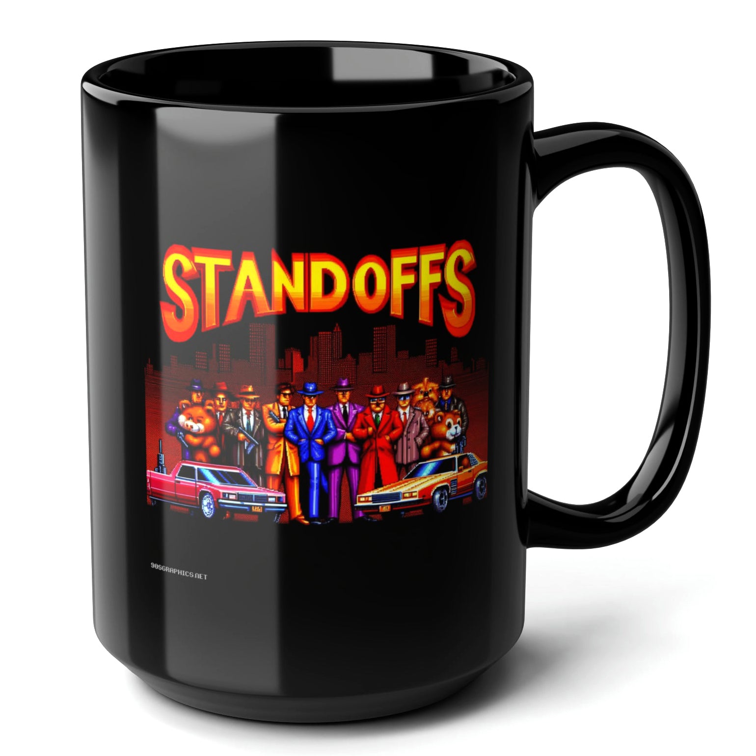 Stand Offs Black Mug (15oz) - gift ideas for gamers-15oz-