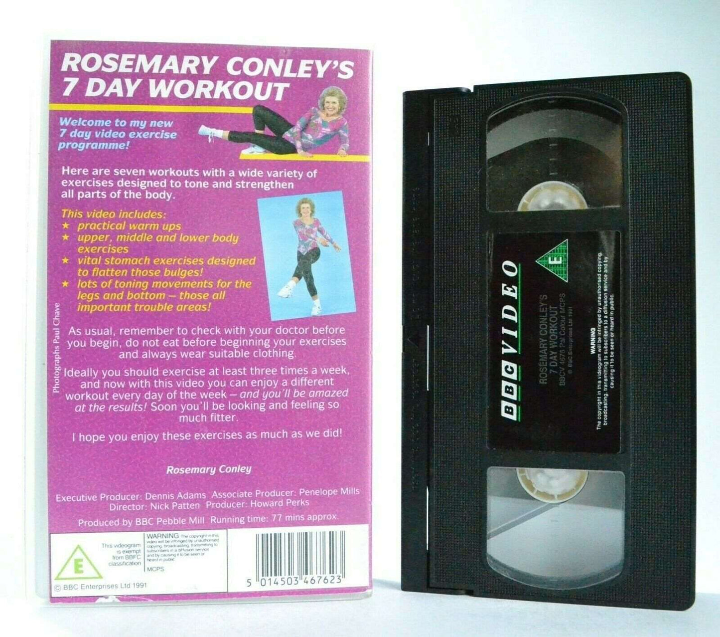 7 Day Workout: By Rosemary Conley - Exercises - Body Transformation - Pal VHS-