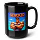 STACKED Black Mug (15oz) - christmas gym gifts-15oz-