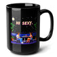 HI SEXY Black Mug, (15oz) - best gifts for 90s throwback enthusiasts-15oz-