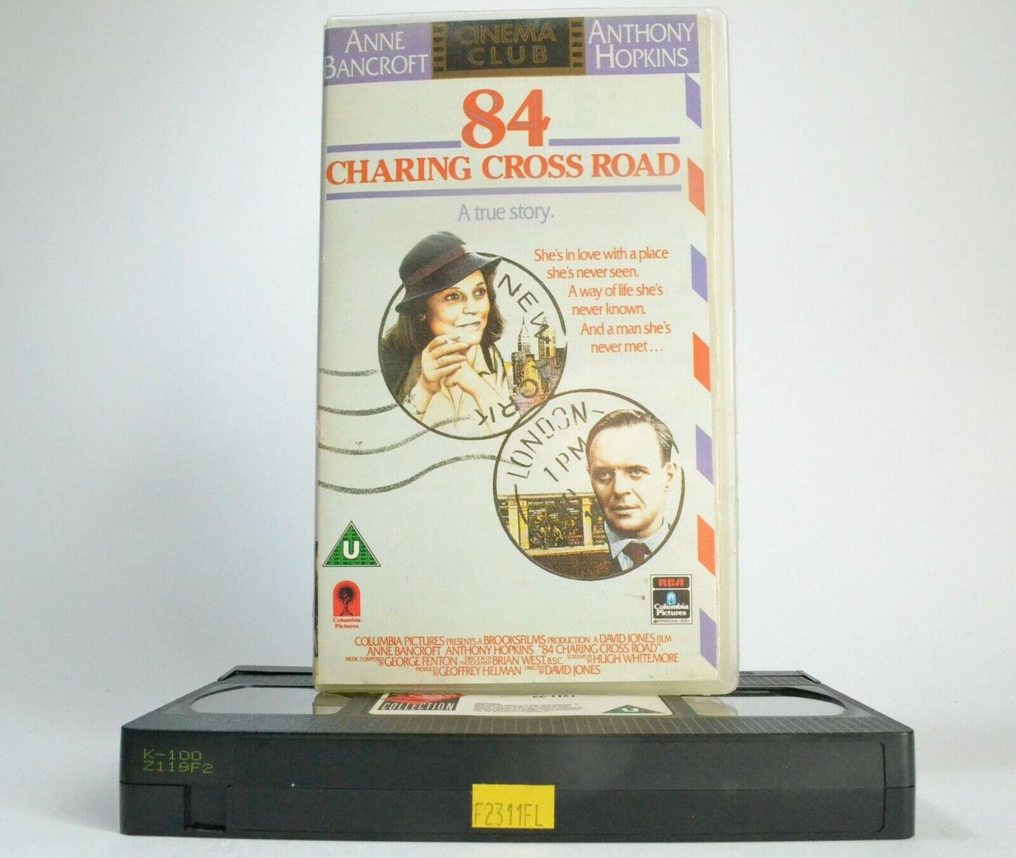 84 Charing Cross Road: Anne Bancroft & Anthony Hopkins [True Story] - Pal VHS-