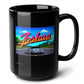 JOSHUA Black Mug, (15oz) - unique name sake presents for Joshua-15oz-