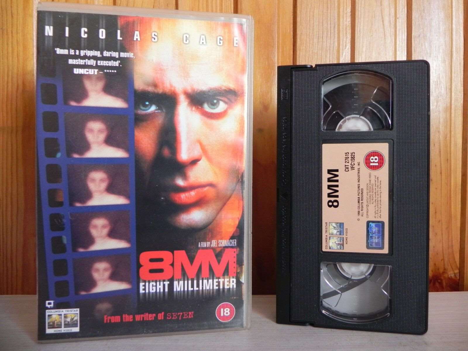 8MM - Eight Millimeter - Columbia - Action - Nicolas Cage - Chris Bauer - VHS-