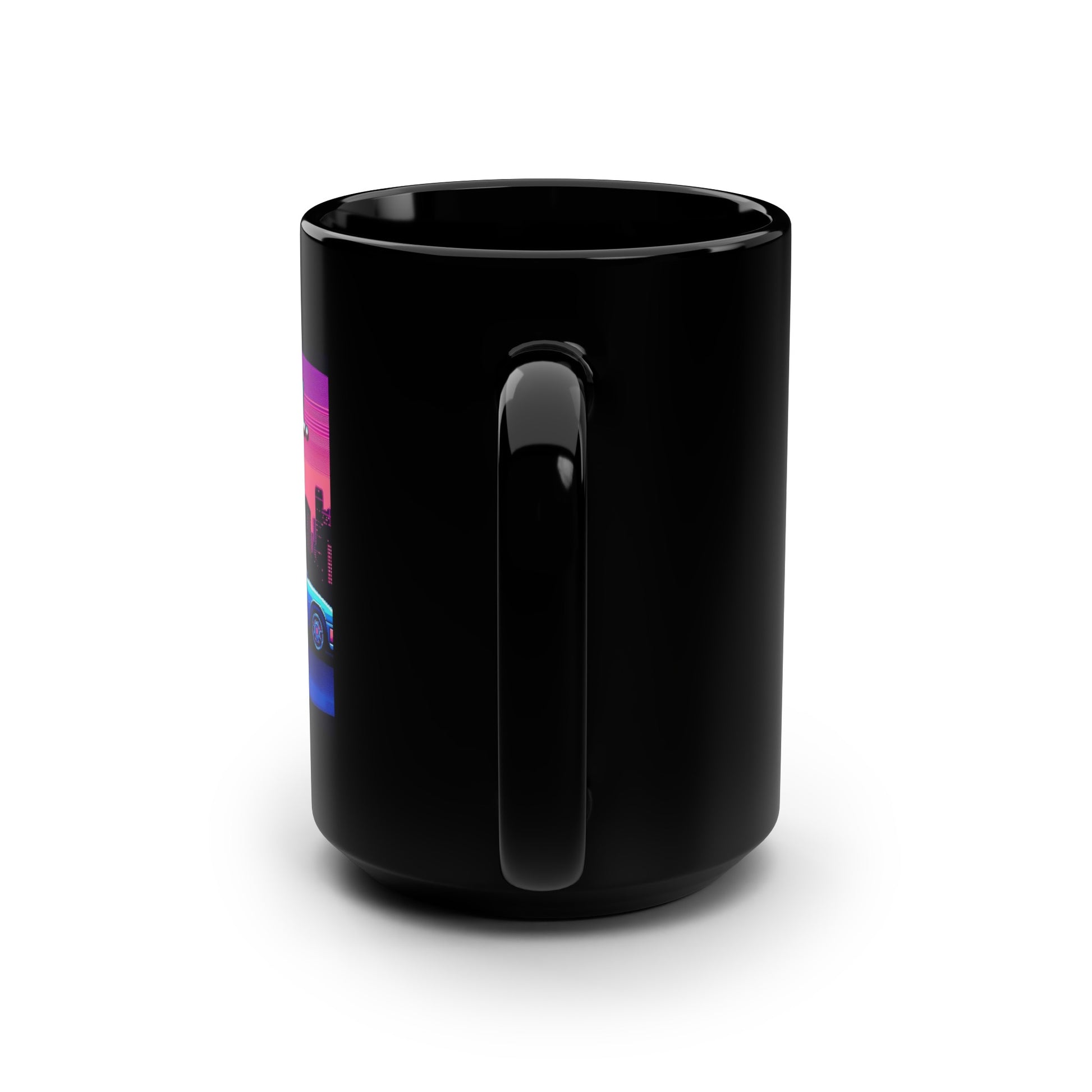 FLY GIRL Black Mug, (15oz) - cool gifts for 90s graphics lovers-15oz-