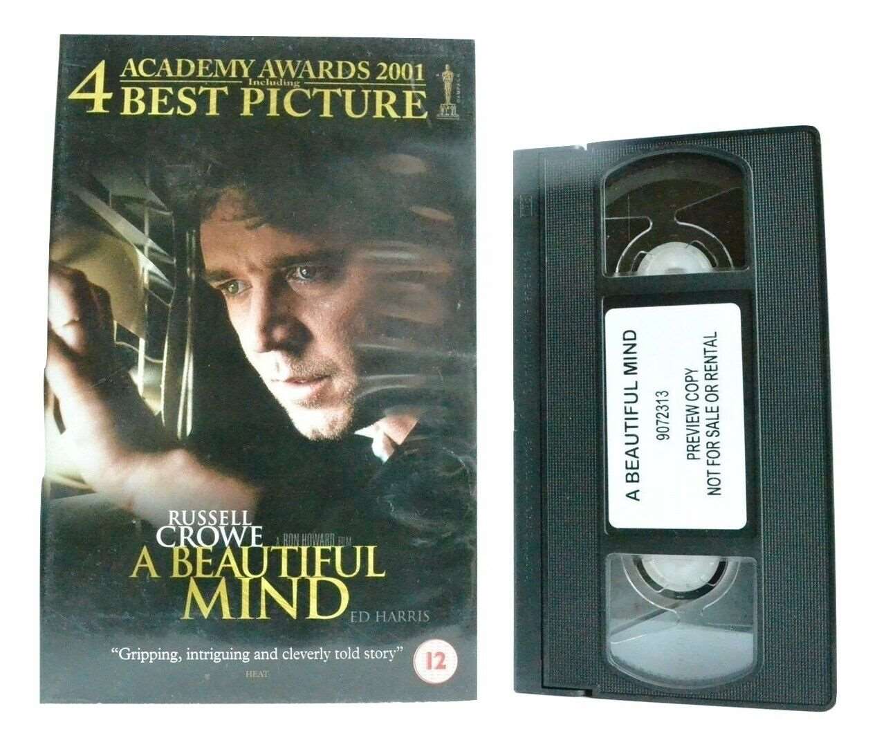 A Beautiful Mind (2001); [John Nash] - Biographical Drama - Russell Crowe - VHS-