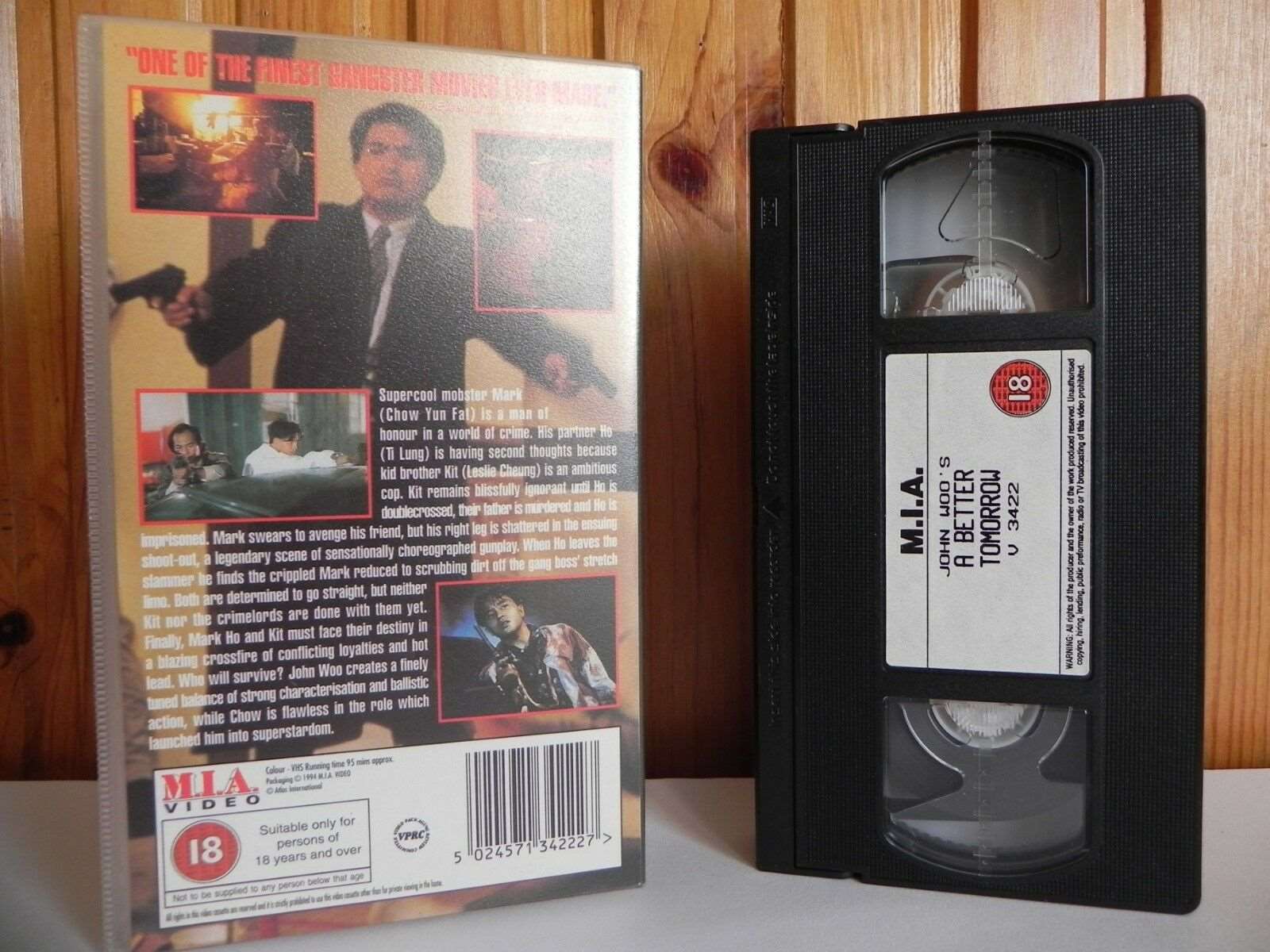 A Better Tomorrow: Well Known M.I.A. Video - Action - Chow Yun Fat - Pal VHS-