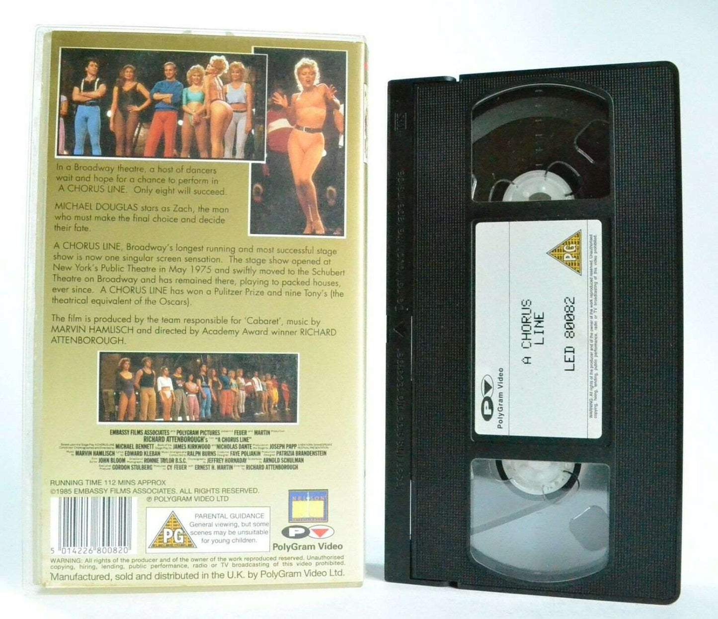 A Chorus Line: A R.Attenborough Film (1985) - Musical Drama - M.Douglas - VHS-