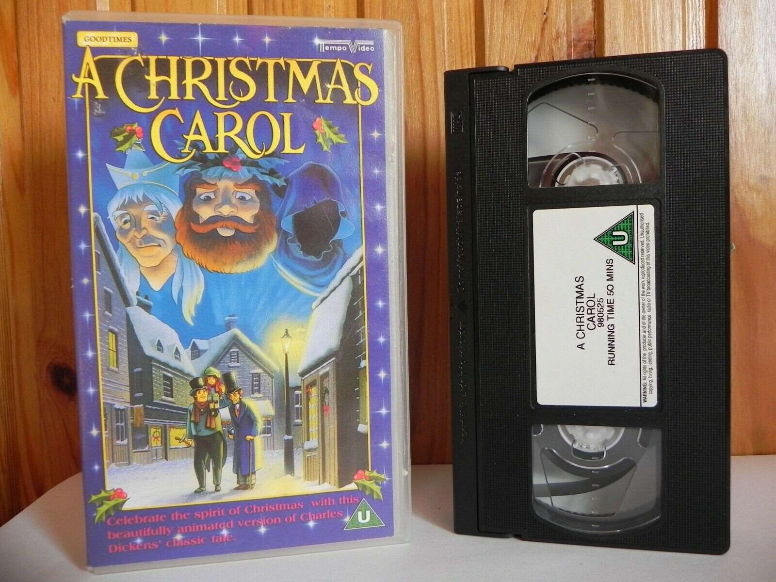 A Christmas Carol - Animated Version - Dicken's Classic Tale - Children's - VHS-