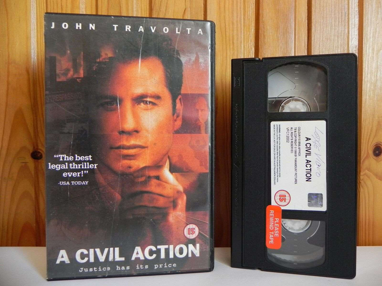 A Civil Action - Paramount - Thriller - John Travolta - Large Box - Pal VHS-