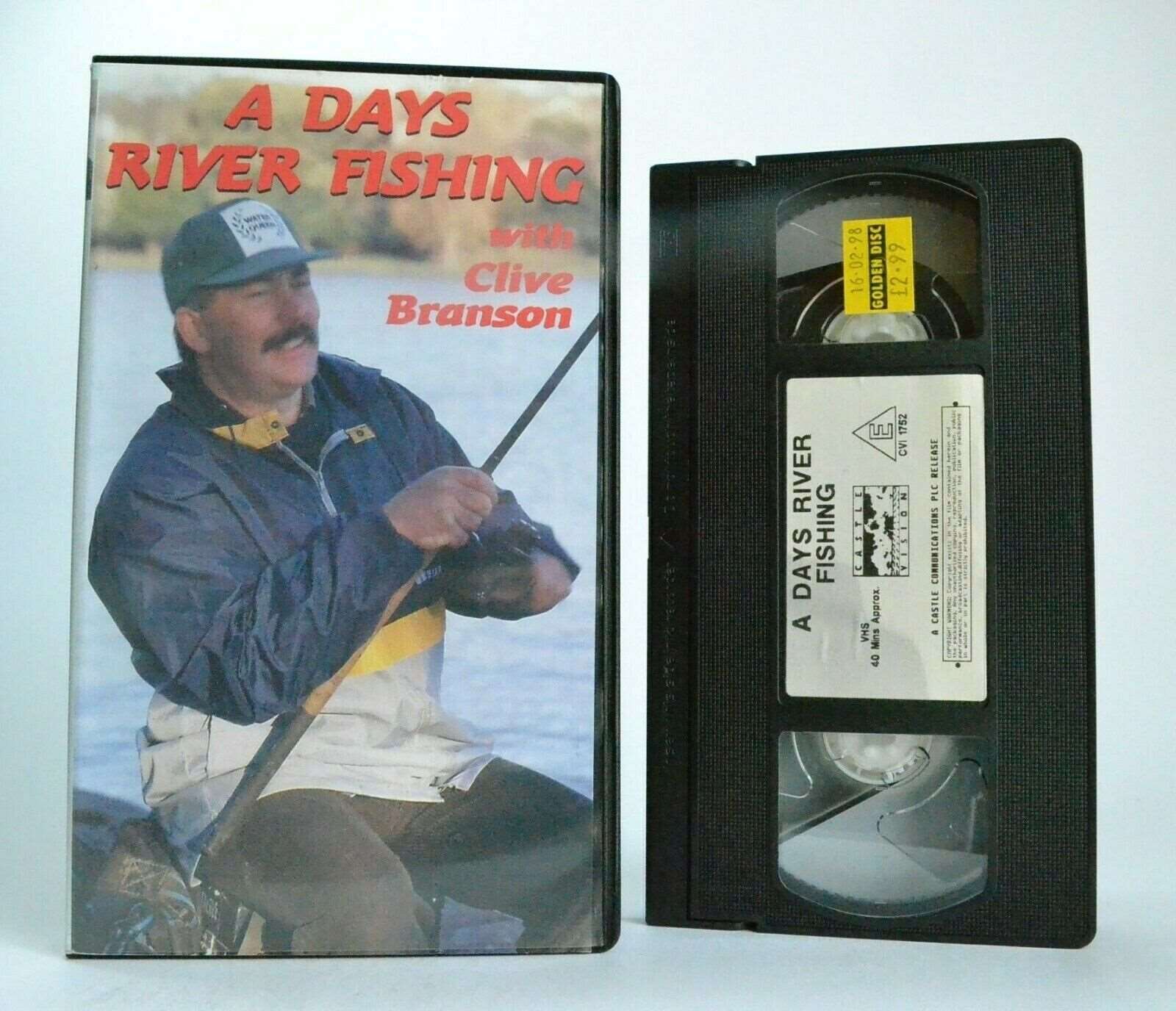 A Days River Fishing: By Clive Branson - World Champion - Coarse Fishing - VHS-