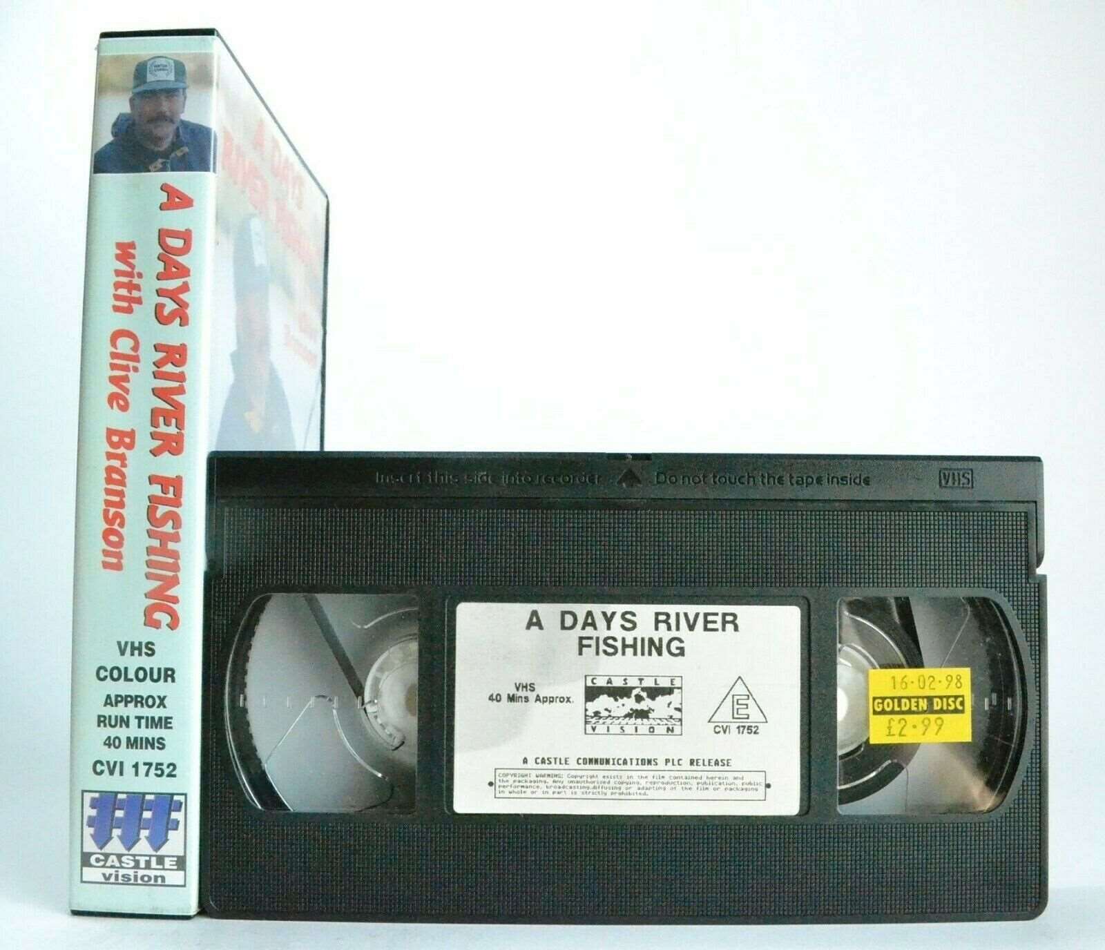 A Days River Fishing: By Clive Branson - World Champion - Coarse Fishing - VHS-