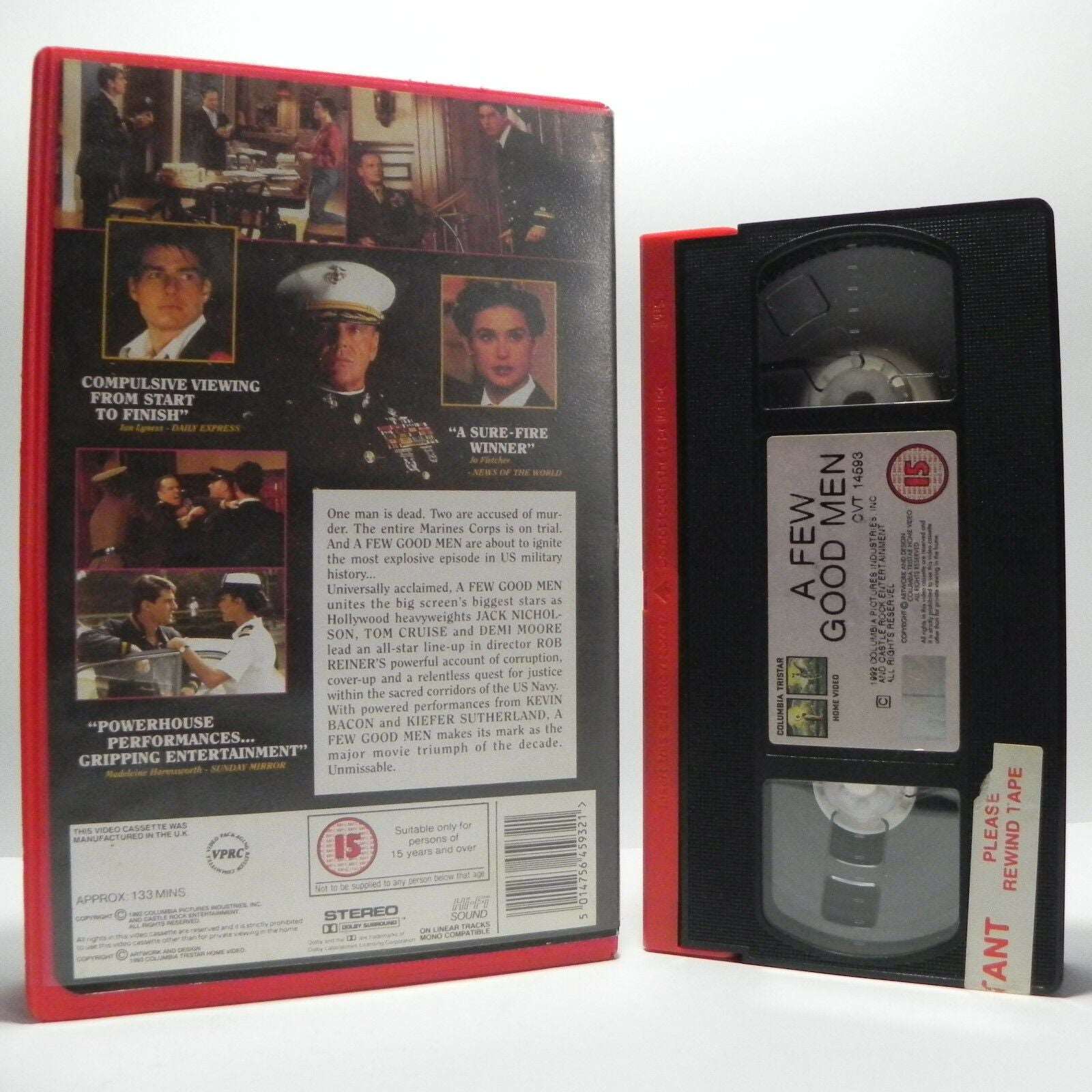 A Few Good Men: (1992) Drama/Thriller - Large Box - T.Cruise/J.Nicholson - VHS-