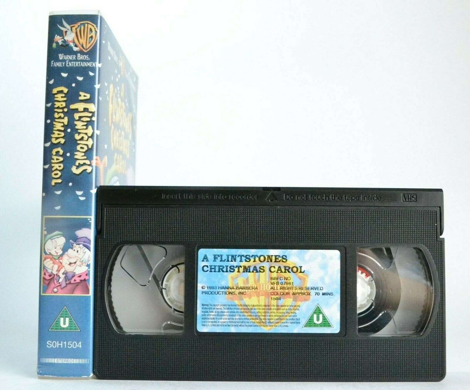 A Flintstones Christmas Carol: Holiday Special - Animated - Children's - Pal VHS-