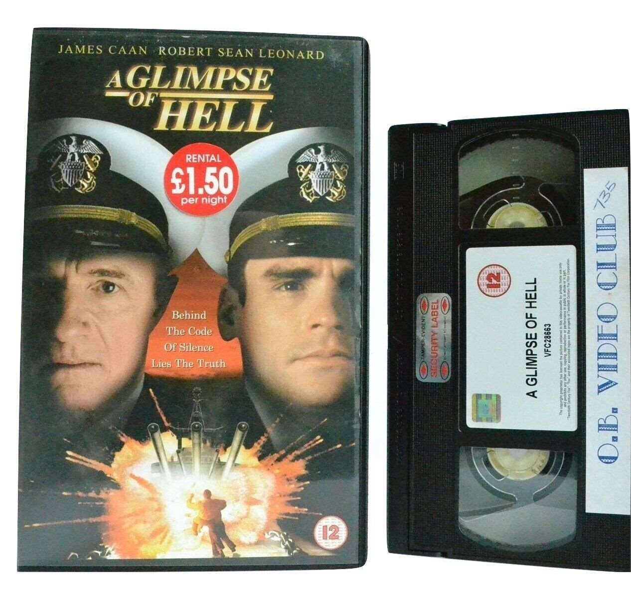 A Glimpse Of Hell: TV Drama (2001) - Large Box - Ex-Rental - James Caan - VHS-