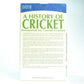 A History Of Cricket - Marks And Spencer - David Gower - Highlights NEW - VHS-