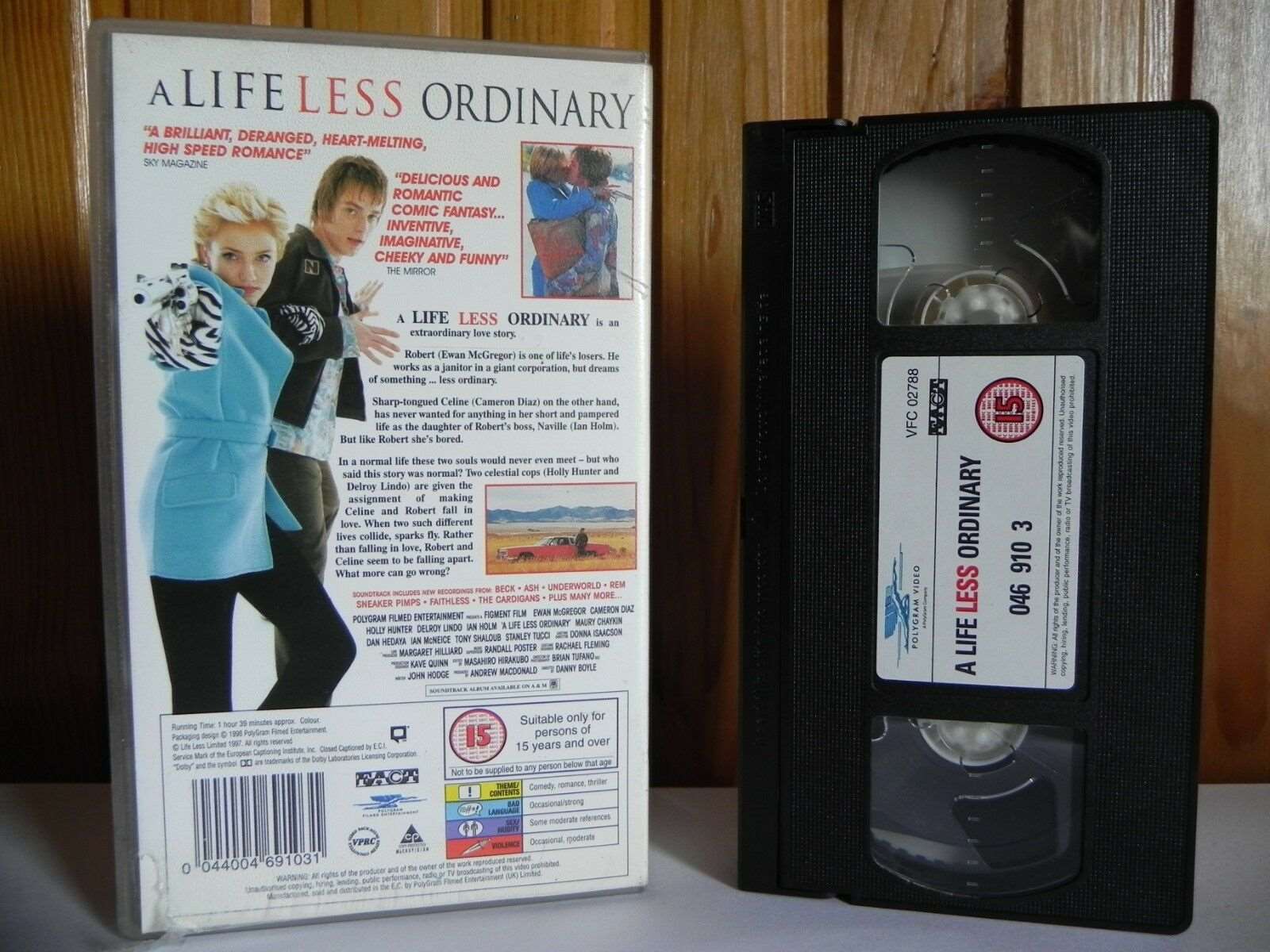 A Life Less Ordinary - PolyGram - Romance - Ewan McGregor - Cameron Diaz - VHS-