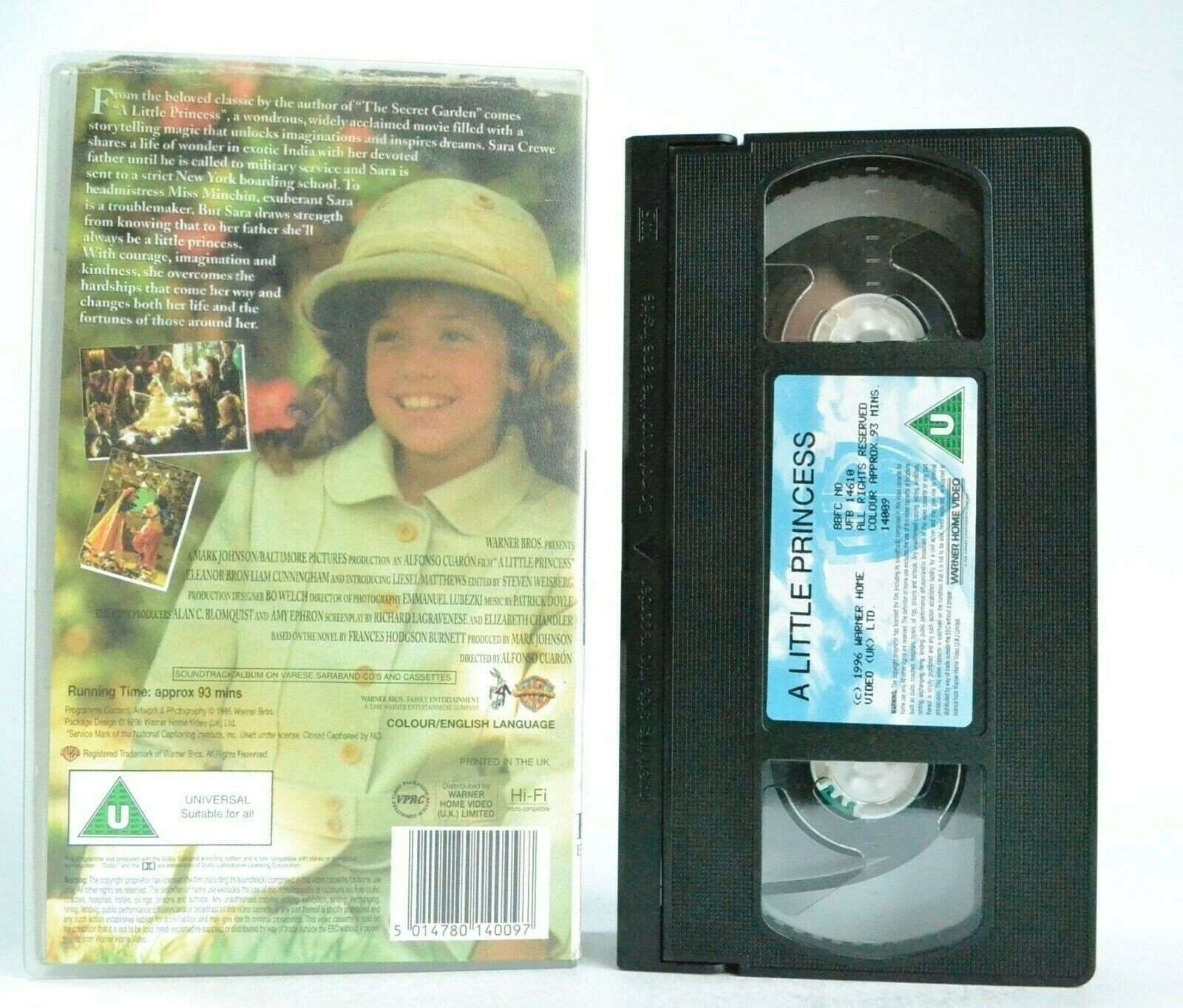 A Little Princess: A.Cuarón Film (1995) - Family Drama - E.Bron - Kids - Pal VHS-