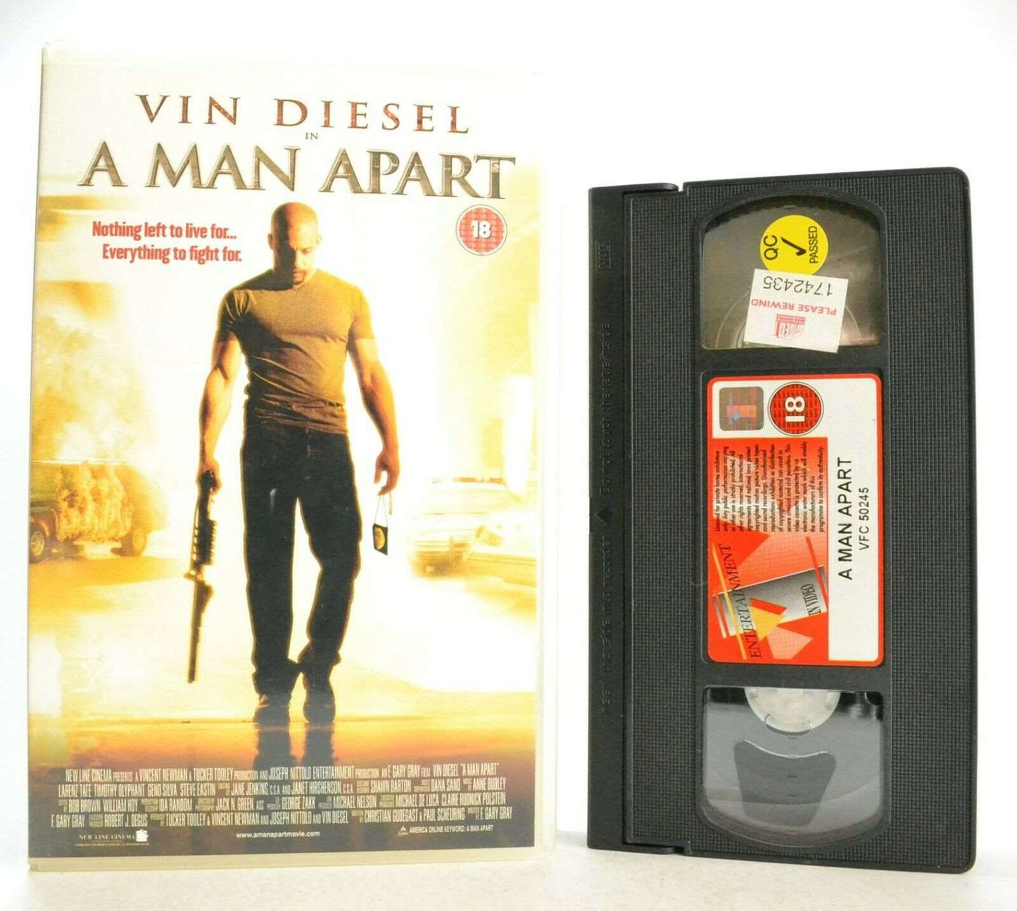 A Man Apart: Vigilante Action Film - Large Box - Ex-Rental - Vin Diesel - VHS-