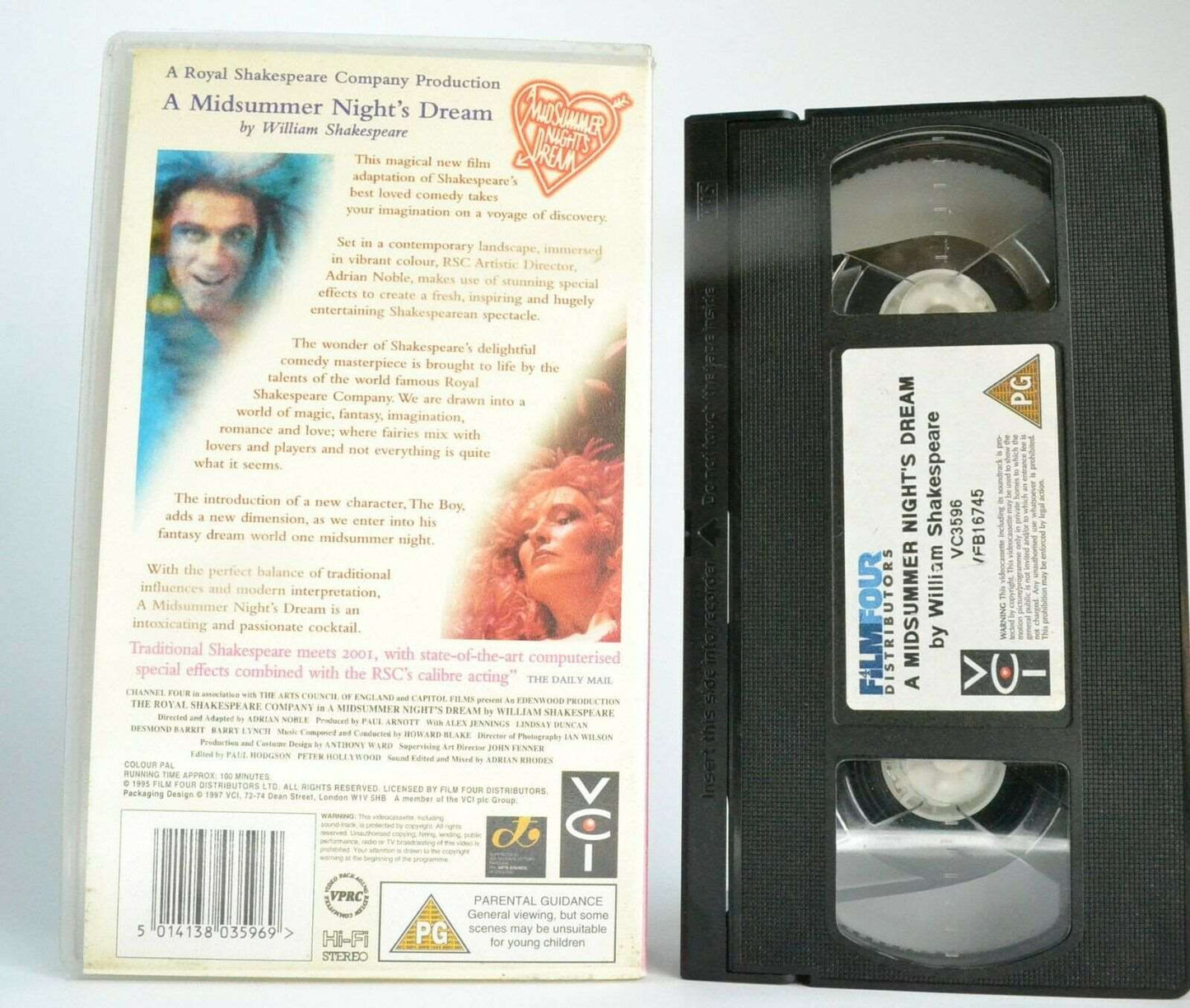 A Midsummer Night's Dream; [William Shakespare] - Romantic Comedy - Pal VHS-