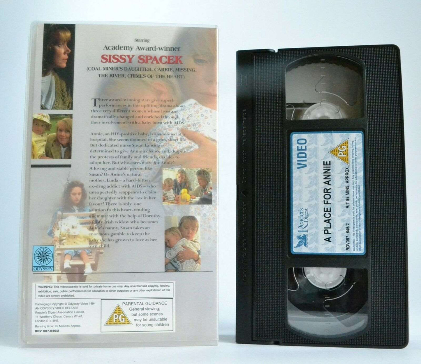 A Place For Annie: Based On True Story - TV Drama Movie - Sissy Spacek - Pal VHS-