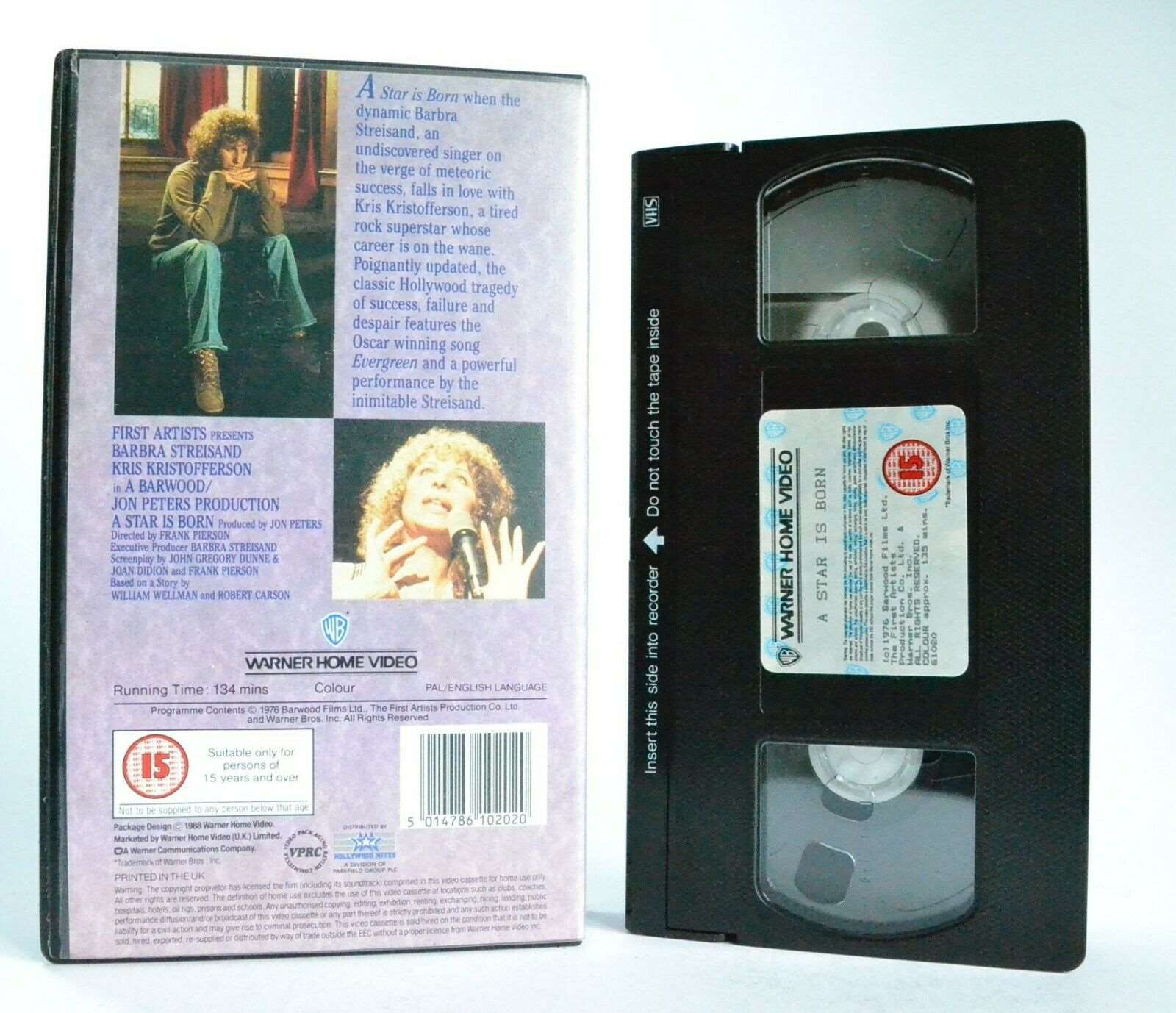 A Star Is Born: Warner Home (1976) - Musical/Romantic Drama - B.Streisand - VHS-