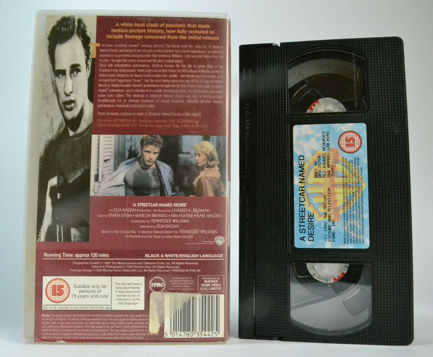 A Streetcar Named Desire (1951) - Drama - Marlon Brando / Vivien Leigh - Pal VHS-