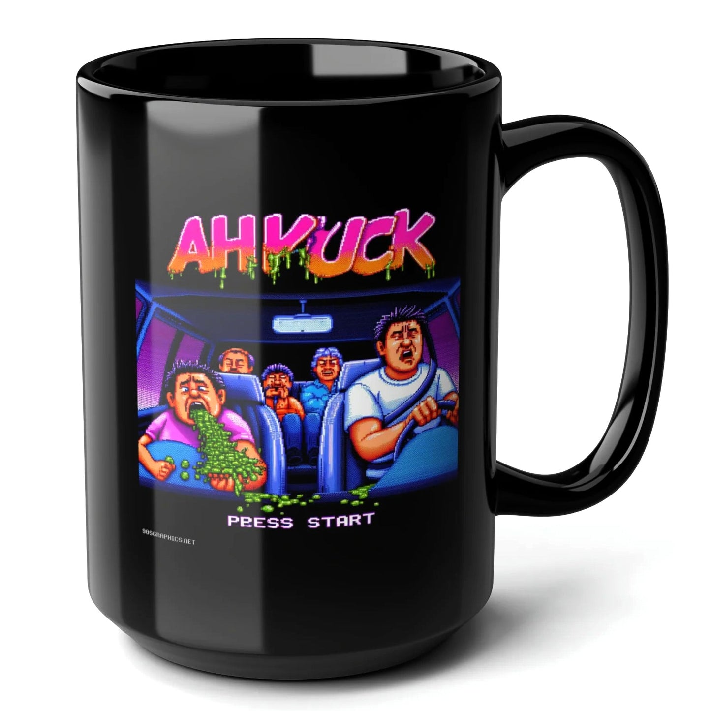 Ahyuck Black Mug (15oz) - things gamers want-15oz-