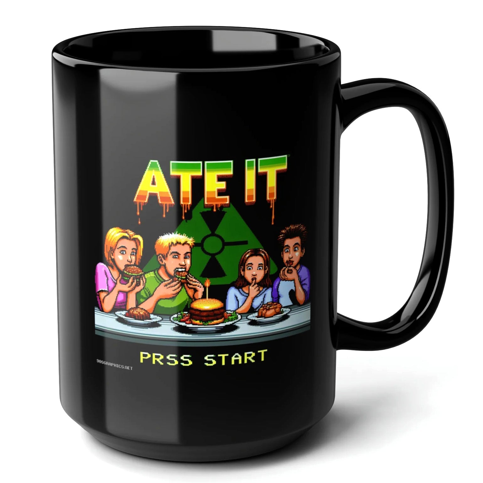 Ate It Black Mug (15oz) - christmas gift ideas for gamers-15oz-