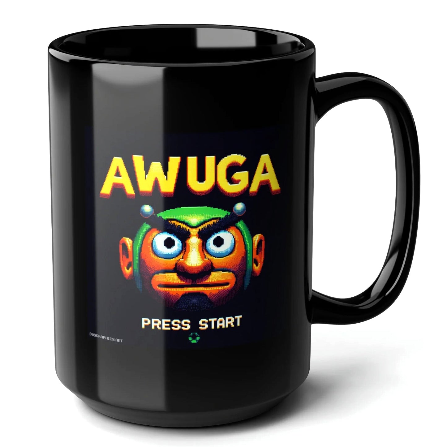 Awuga Black Mug (15oz) - best christmas gifts for gamers-15oz-