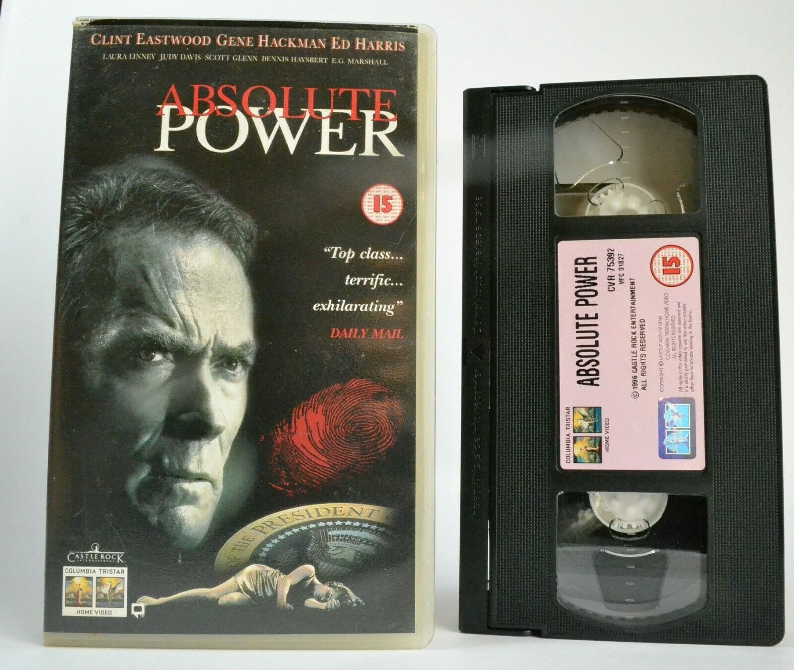 Absolute Power (1997): Political Drama - Clint Eastwood / Gene Hackman - Pal VHS-