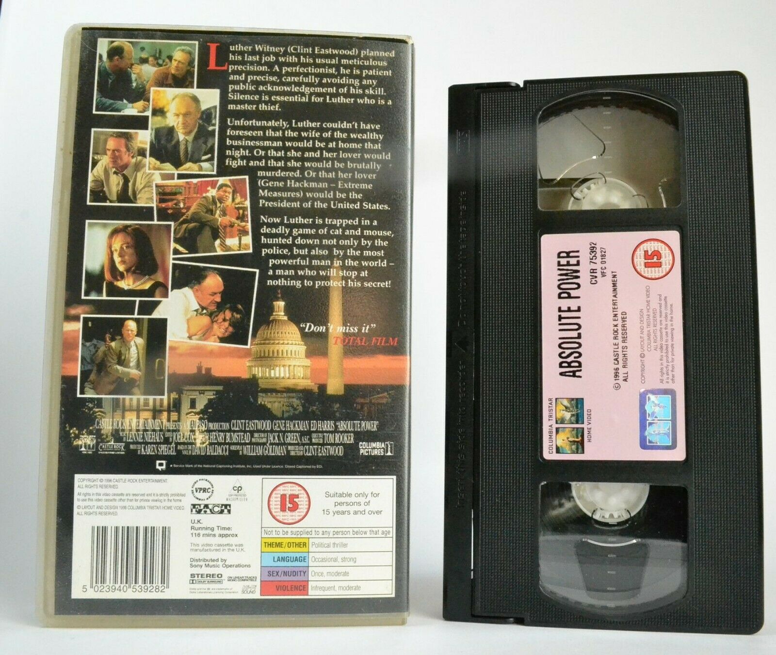 Absolute Power (1997): Political Drama - Clint Eastwood / Gene Hackman - Pal VHS-