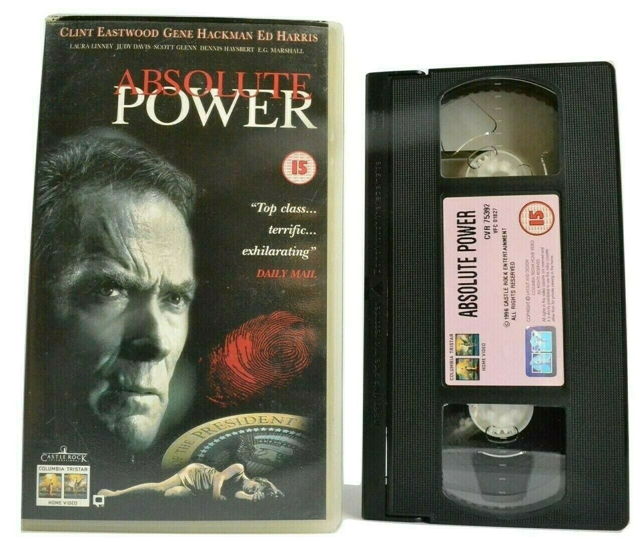 Absolute Power (1997): Political Drama - Clint Eastwood / Gene Hackman - Pal VHS-