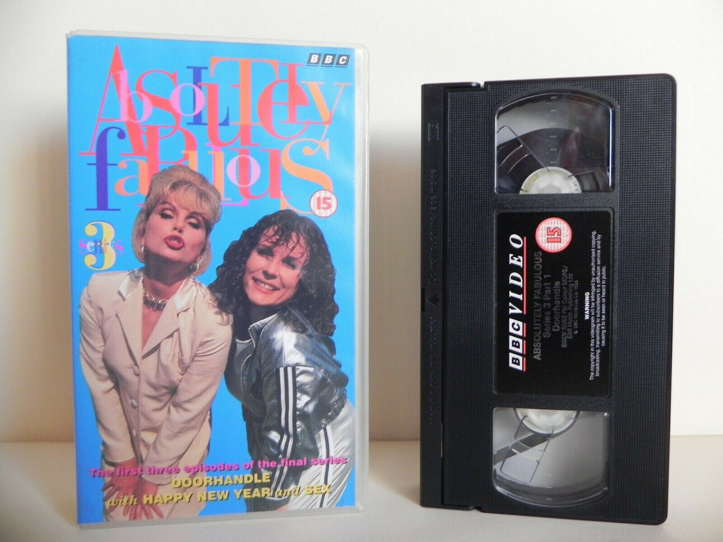 Absolutely Fabulous - Series 3 - BBC - Three Episodes: "Happy New Year" - Pal VHS-