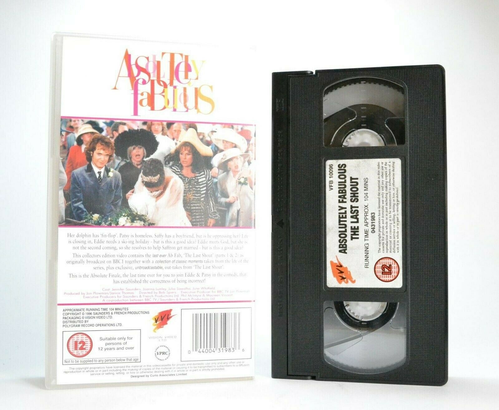 Absolutely Fabulous: The Last Shout - Comedy - BBC Classic Series - Pal VHS-