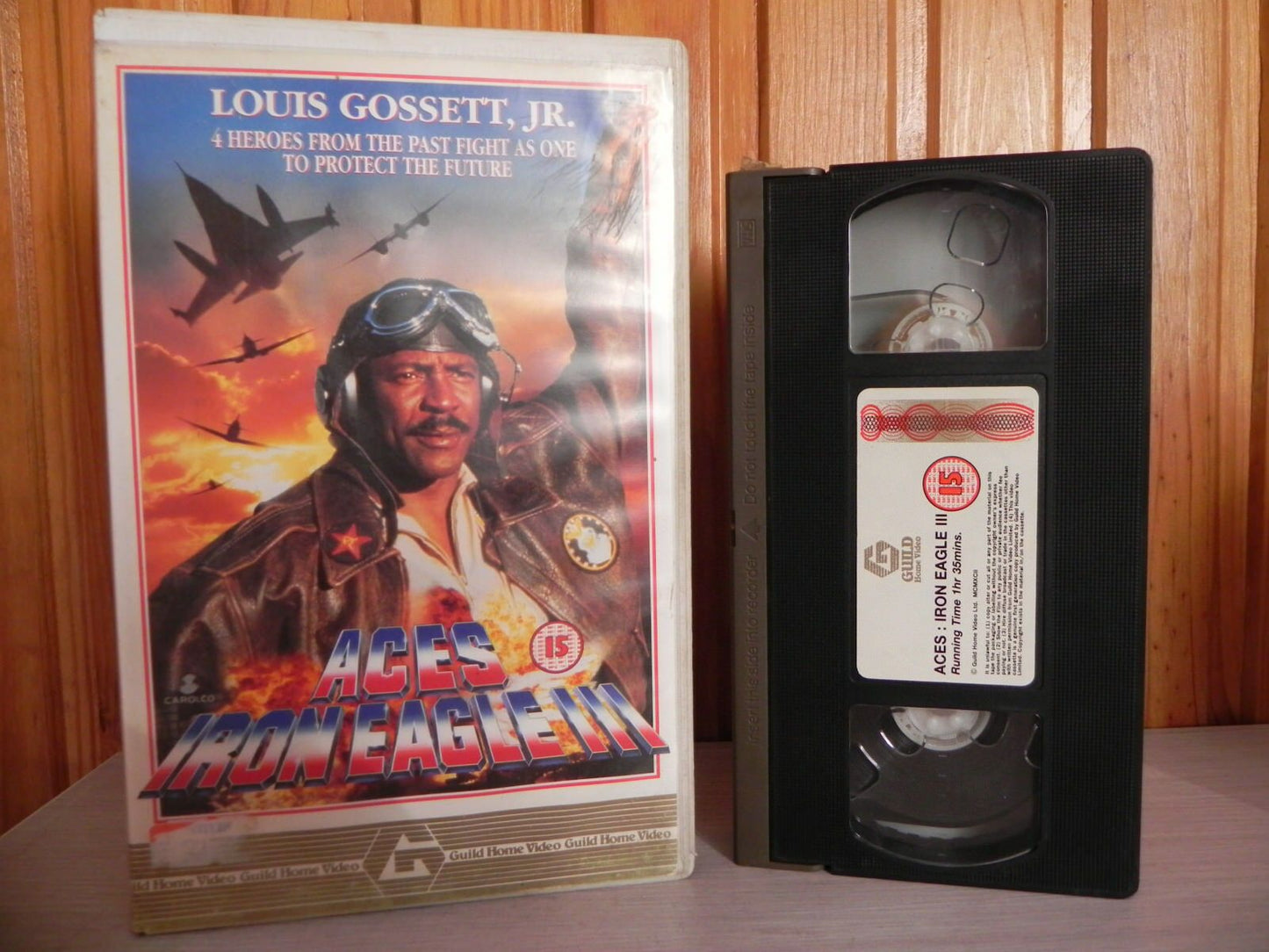 Ace Iron Eagle 3 - Big Box - Guild Video - Nazis - Drug Runners - Action - VHS-