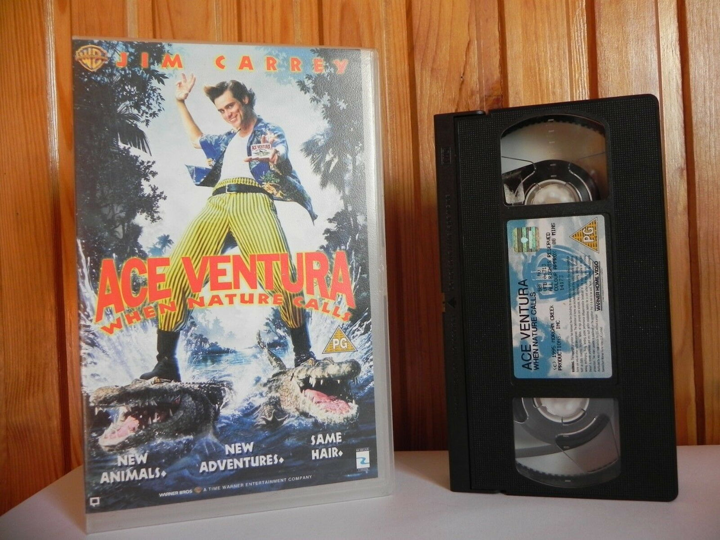 Ace Ventura - Large Box - Warner - Comedy - Jim Carrey - Ian McNeice - Pal VHS-