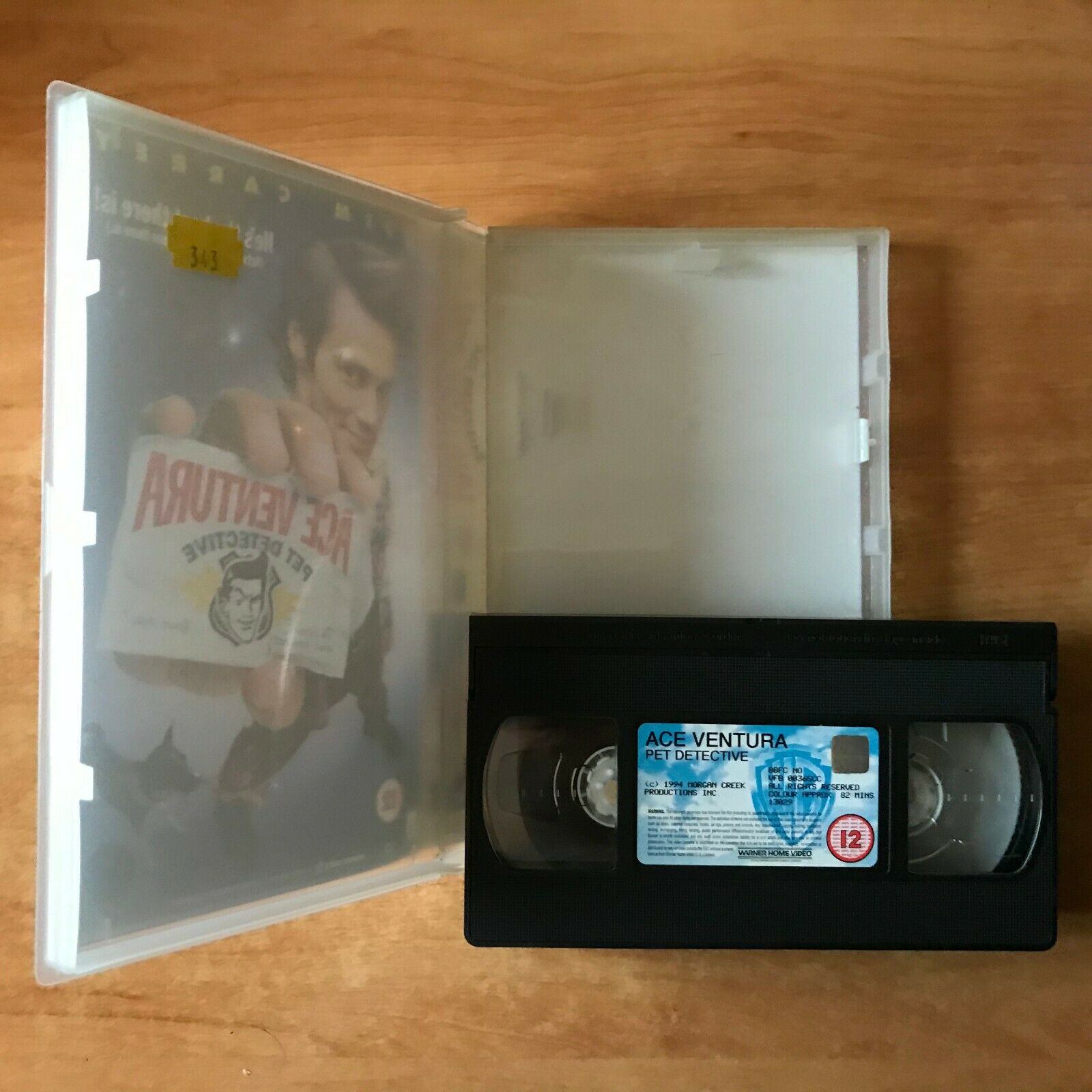 Ace Ventura: Pet Detective [Gross Out Comedy] Large Box - Jim Carrey - Pal VHS-