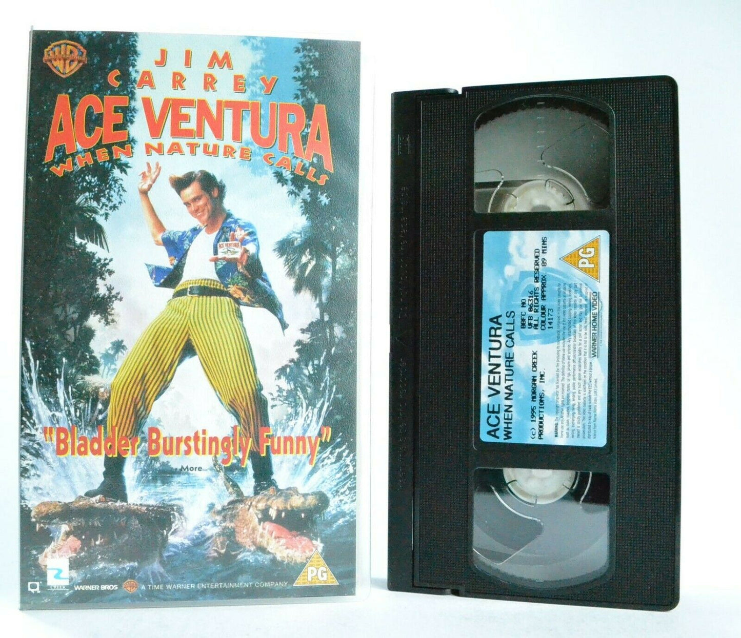 Ace Ventura: When Nature Calls - Comedy - Animal Detective - J.Carrey - Pal VHS-