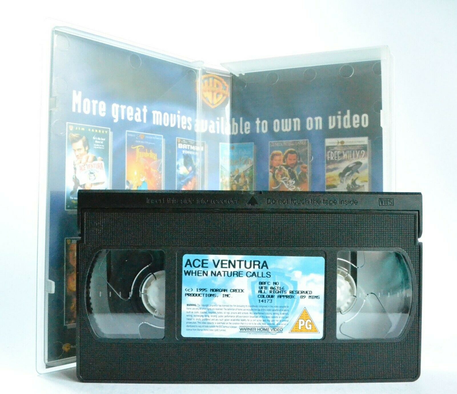 Ace Ventura: When Nature Calls - Comedy - Animal Detective - J.Carrey - Pal VHS-