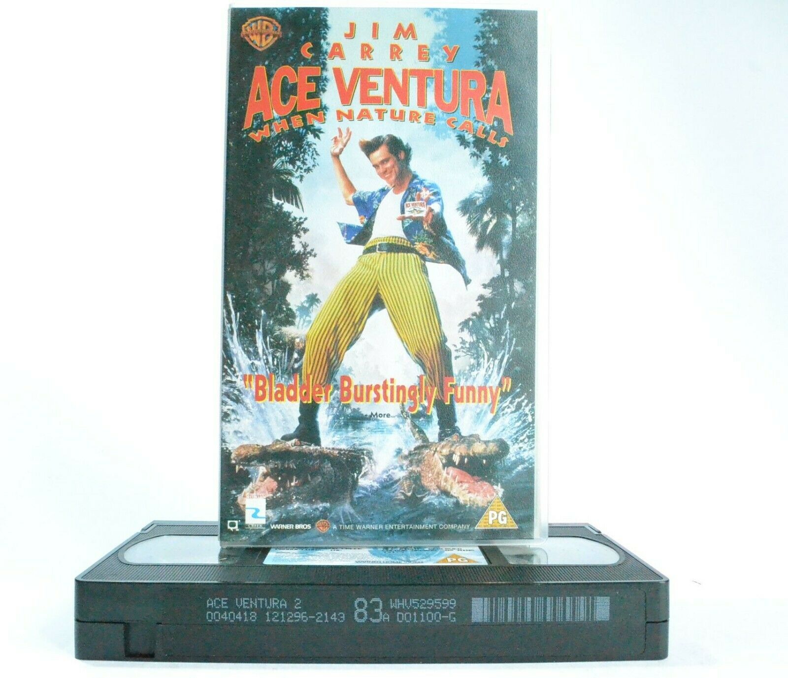 Ace Ventura: When Nature Calls - Comedy - Animal Detective - J.Carrey - Pal VHS-