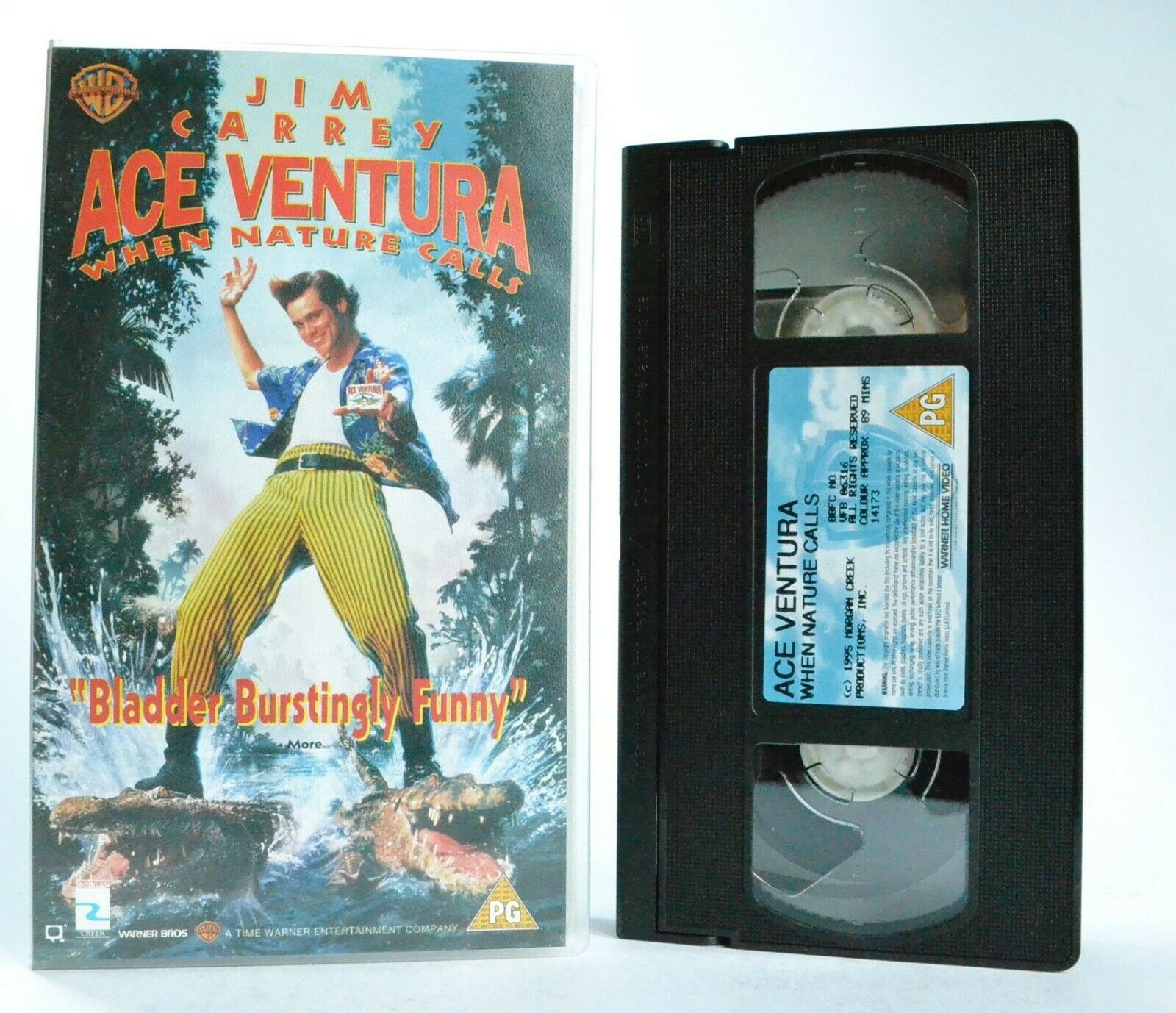 Ace Ventura: When Nature Calls - Comedy - Animal Detective - J.Carrey - Pal VHS-