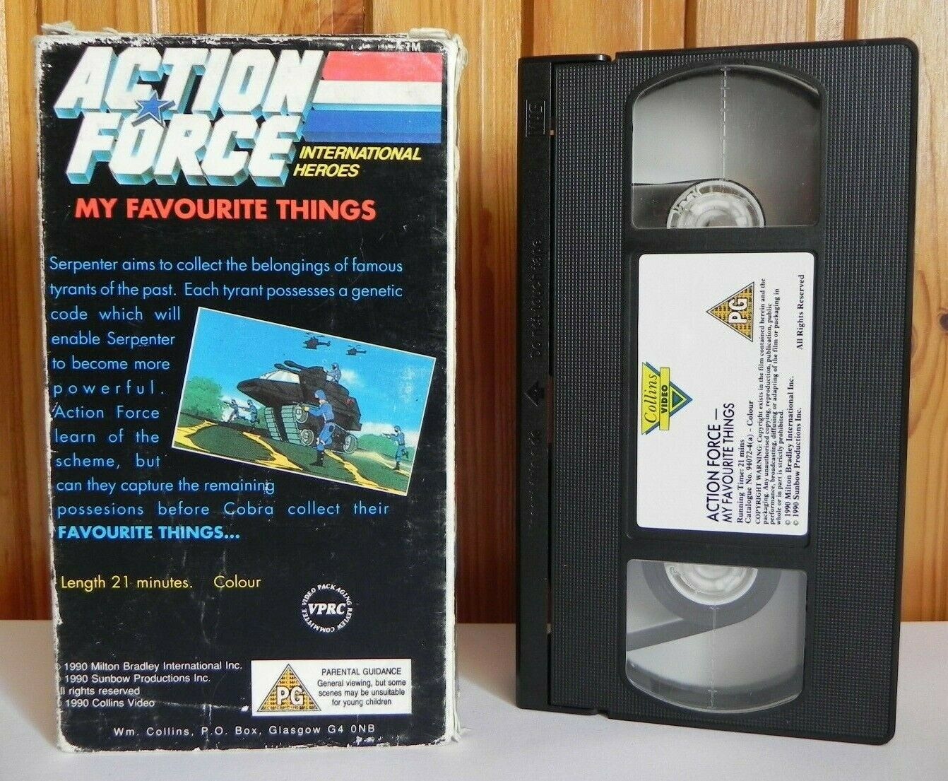 Action Force: My Favourite Things - Animated - Action Adventure - Kids - Pal VHS-